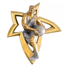 Aplique Estrela Dourada Basquete Masculino